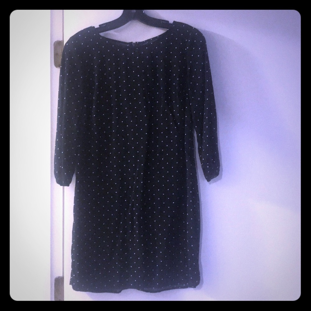 Old Navy long sleeve polka dot dress
